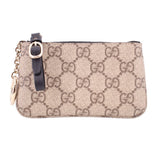 GUCCI LARGE EMBLEM SHOULDER BAGS BROWN/BLACK