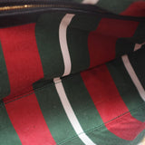 GUCCI LARGE EMBLEM SHOULDER BAGS BROWN/BLACK