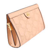 GUCCI GG MATELASSÉ FRAME TOP SHOULDER BAGS NUDE