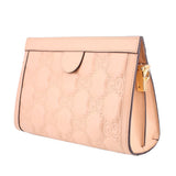GUCCI GG MATELASSÉ FRAME TOP SHOULDER BAGS NUDE