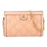 GUCCI GG MATELASSÉ FRAME TOP SHOULDER BAGS NUDE