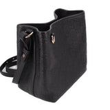 GUCCI EMBLEM SMALL BUCKET CROSSBODYS BLACK