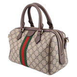 GUCCI OPHIDIA BOSTON CROSSBODYS BROWN/WEB