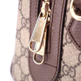 GUCCI OPHIDIA BOSTON CROSSBODYS BROWN/WEB
