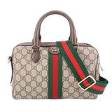 GUCCI OPHIDIA BOSTON CROSSBODYS BROWN/WEB