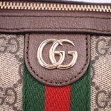 GUCCI OPHIDIA BOSTON CROSSBODYS BROWN/WEB