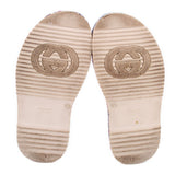 GUCCI ANGELINA PLATFORM SANDALS CREAM 37.5 EU | 8 US