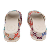 GUCCI ANGELINA PLATFORM SANDALS CREAM 37.5 EU | 8 US