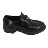 PRADA TRIANGLE LOGO LOAFERS BLACK 39 EU | 9 US