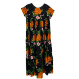 WHIT LONG DRESSES FLORAL S