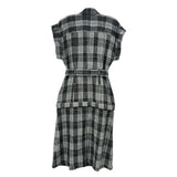 MARISSA WEBB DETATCHABLE SKIRT DRESSES PLAID S