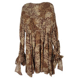 FAITH CONNEXION SILK DRESSES BROWN M