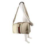 GUCCI GG SUPREME DUFFLE TRAVEL BEIGE