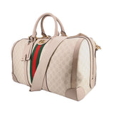 GUCCI GG SUPREME DUFFLE TRAVEL BEIGE