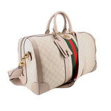GUCCI GG SUPREME DUFFLE TRAVEL BEIGE