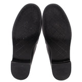 CHANEL QUILTED LAMBSKIN MOCCASIN LOAFERS BLACK 41 EU | 10 US
