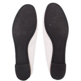 TORY BURCH REVA LEATHER BALLET FLATS WHITE 9 US