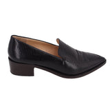 CLUB MONACO ALEXIA EMBOSSED LEATHER HEELS BLACK 36 EU | 6 US