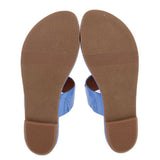 J MCLAUGHLIN NORA PATENT SANDALS BLUE 9 US