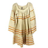 LISA MARIE EMBROIDERED DRESSES CREAM L