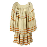 LISA MARIE EMBROIDERED DRESSES CREAM L