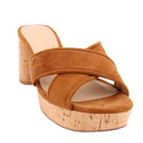VERONICA BEARD HEELED SANDALS BROWN 7.5 US