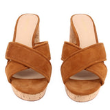 VERONICA BEARD HEELED SANDALS BROWN 7.5 US