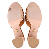 VERONICA BEARD HEELED SANDALS BROWN 7.5 US
