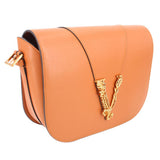 VERSACE VIRTUS FLAP CROSSBODYS BROWN