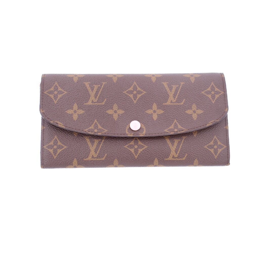 LOUIS VUITTON Emilie wallet in monogram canvas with snap flap