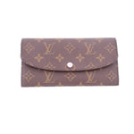 LOUIS VUITTON Emilie wallet in monogram canvas with snap flap