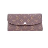 LOUIS VUITTON Emilie wallet in monogram canvas with snap flap
