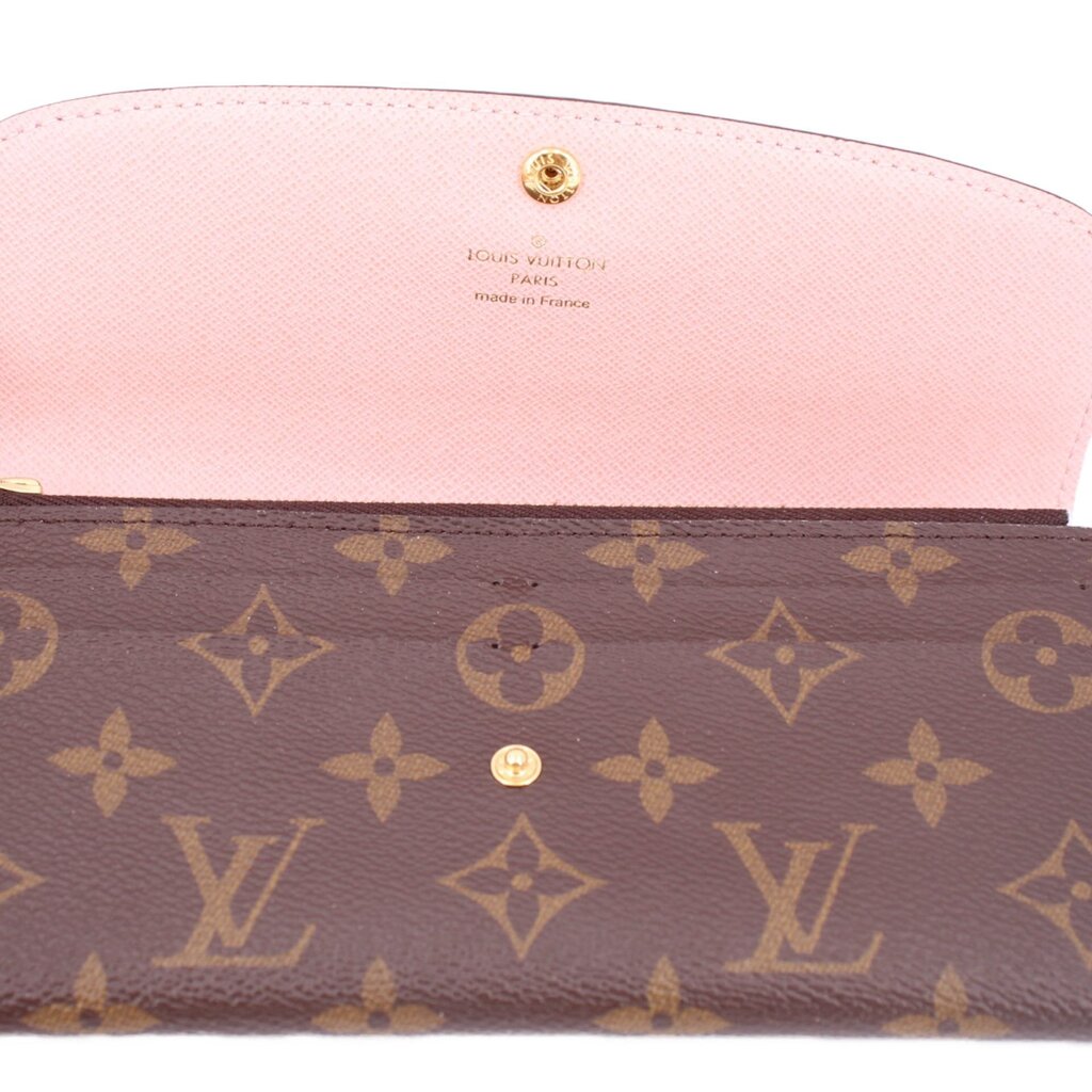 LOUIS VUITTON Emilie wallet interior lining with logo stamp