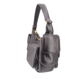MIU MIU POCKET SHOULDER BAGS BLACK