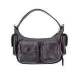MIU MIU POCKET SHOULDER BAGS BLACK