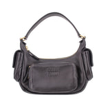 MIU MIU POCKET SHOULDER BAGS BLACK