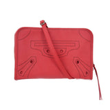 BALENCIAGA 2017 BLACKOUT REPORTER CROSSBODYS RED