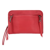 BALENCIAGA 2017 BLACKOUT REPORTER CROSSBODYS RED