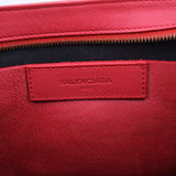 BALENCIAGA 2017 BLACKOUT REPORTER CROSSBODYS RED