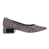J MCLAUGHLIN CHERI TWEED HEELS BLACK 7 US