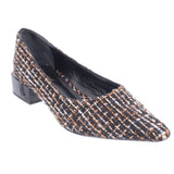 J MCLAUGHLIN CHERI TWEED HEELS BLACK 7 US