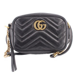 GUCCI MINI MARMONT CROSSBODYS BLACK