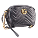 GUCCI MINI MARMONT CROSSBODYS BLACK