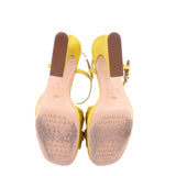 VICENZA KNOTTED PLATFORM HEELS YELLOW 9 US