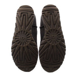 Rubber outsole with textured tread for gray ankle booties