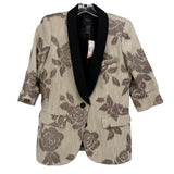 SMYTHE SPARKLE PRINT BLAZERS CREAM S