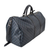 LOUIS VUITTON KEEPALL BANDOULIERE 55 TRAVEL BLUE