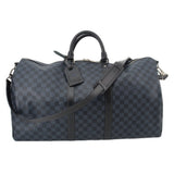 LOUIS VUITTON KEEPALL BANDOULIERE 55 TRAVEL BLUE