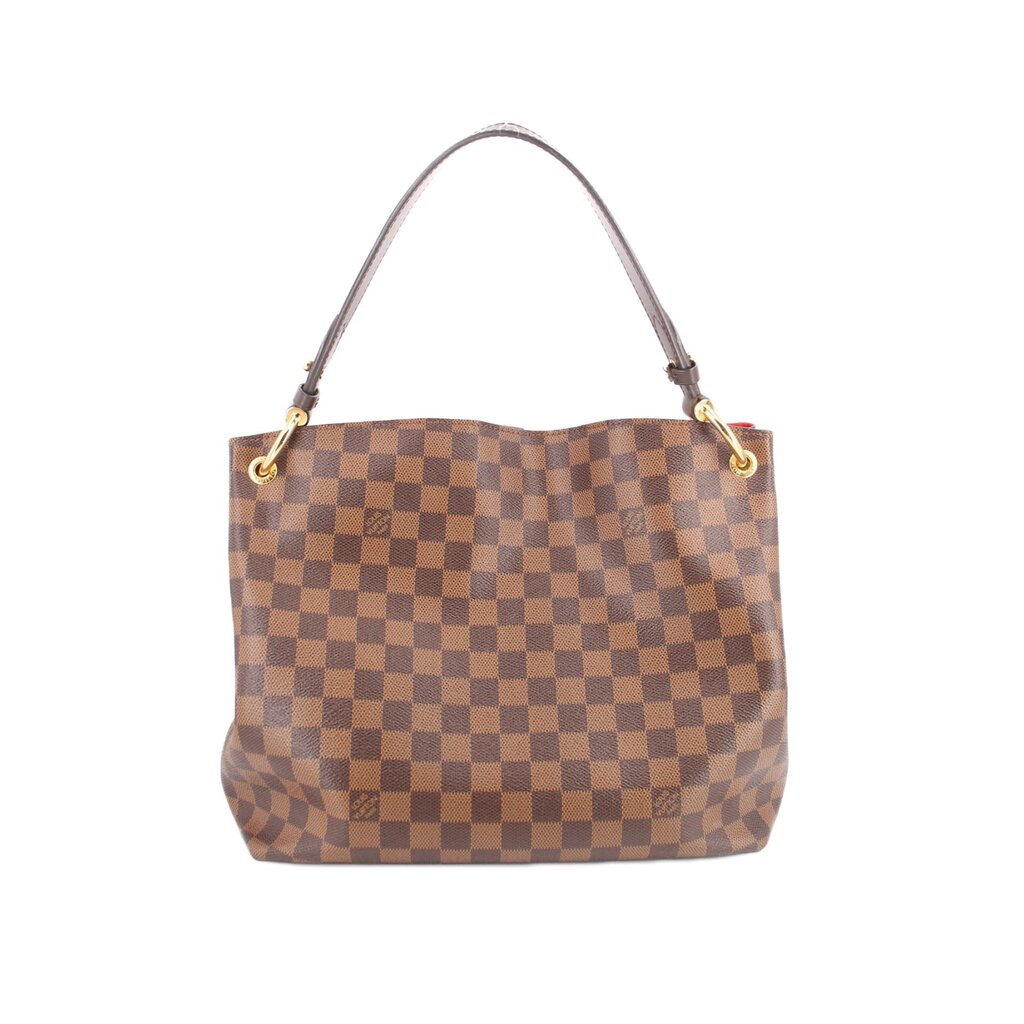 LOUIS VUITTON Graceful MM shoulder bag, Damier Ebene canvas, rounded top