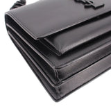 SAINT LAURENT SUNSET MEDIUM CROSSBODYS BLACK